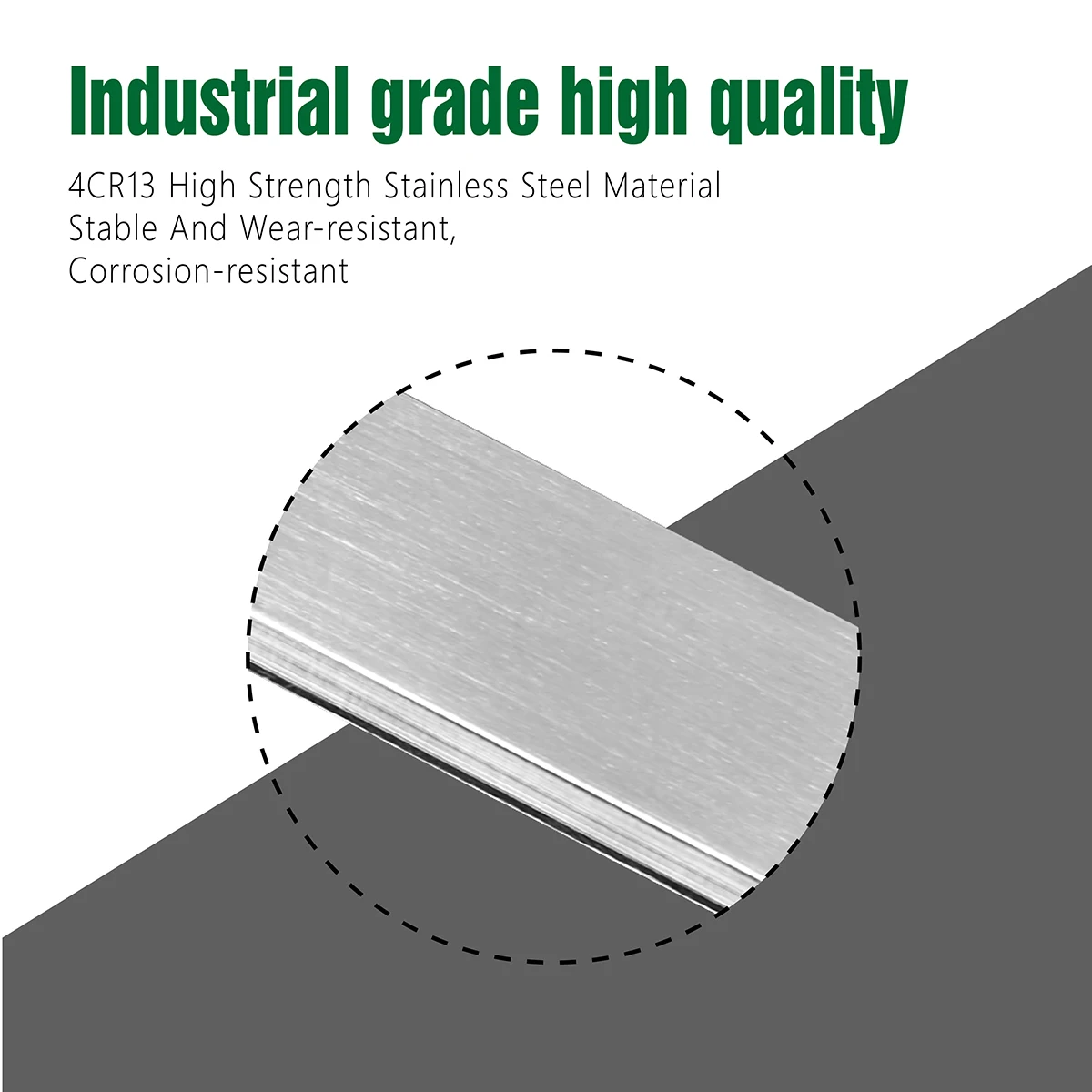 Pinça de alta resistência, aço inoxidável, com