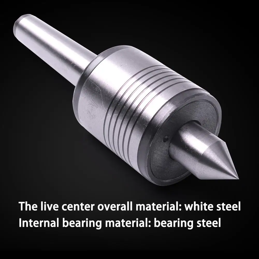 

High-quality White Steel Long Nose MT2 Live Center 60 degrees 5000 Rpm 2# Precision Morse Taper Bearing For Lathe Turning Tool