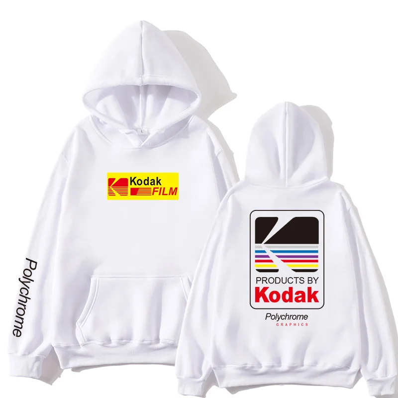 

KODAK clothing jogging sportswear ladies tops men's tops Harajuku casual streetwear Japanese hoodie pull Japanese street hip-hop
