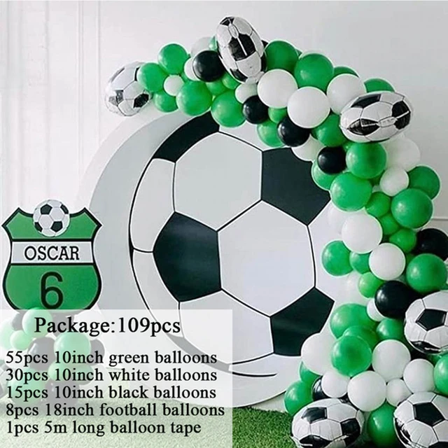 Kit de guirnalda de globos para fiesta de fútbol, decoración de fiesta de  fútbol para niños, juguetes para fiesta de cumpleaños, 109 Uds. - AliExpress