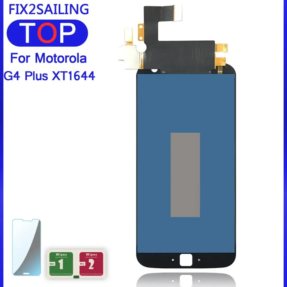 

Display For Motorola Moto G4 Plus XT1644 XT1642 100% Working LCD Display Touch Screen Digitizer Assembly Replacement