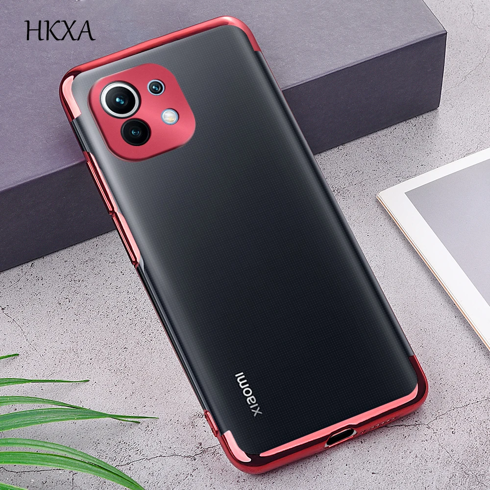 Чехол для Xiaomi Mi 11 прозрачный мягкий силиконовый чехол из ТПУ Для 10T 10 9T 9 Pro Lite SE