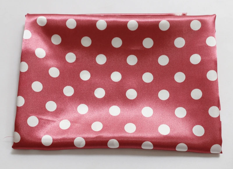 1 Meter x 1,48 Meter gepunkteter Stoff, Satin-Charmeuse, weiches Futter, Schal, DIY-Stoff – Detail 7