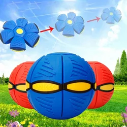 Balle volante ovni à lancer plat, avec lumière LED, jouet pour enfants, jeu de plage, de jardin en plein air, balles de sport pour enfants 