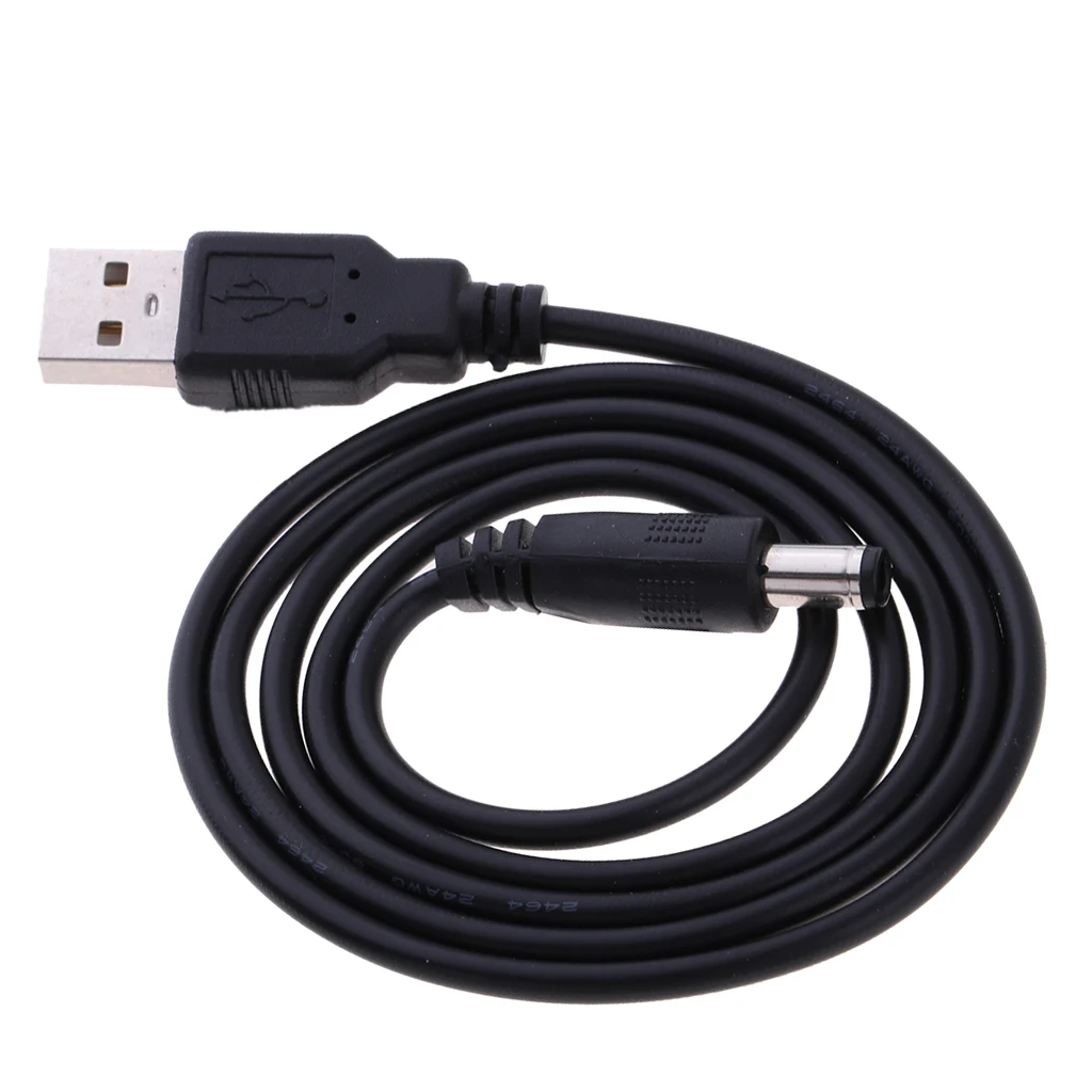 USB 2.0 A Type Male to DC 5.5 x 2.1mm DC 5V Power Plug Connector Cable USB to 5v Power Cable USB to DC Power Cable Cord