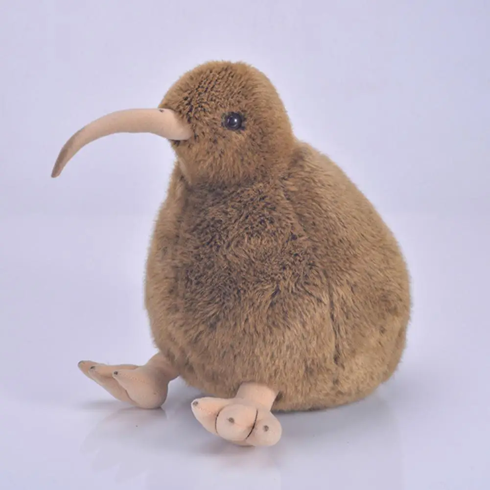 

28cm Funny Cute Simulation Kiwi Bird Plush Stuffed Doll Home Desktop Decor Model Kids Toys for childred Kids Birthday Gift