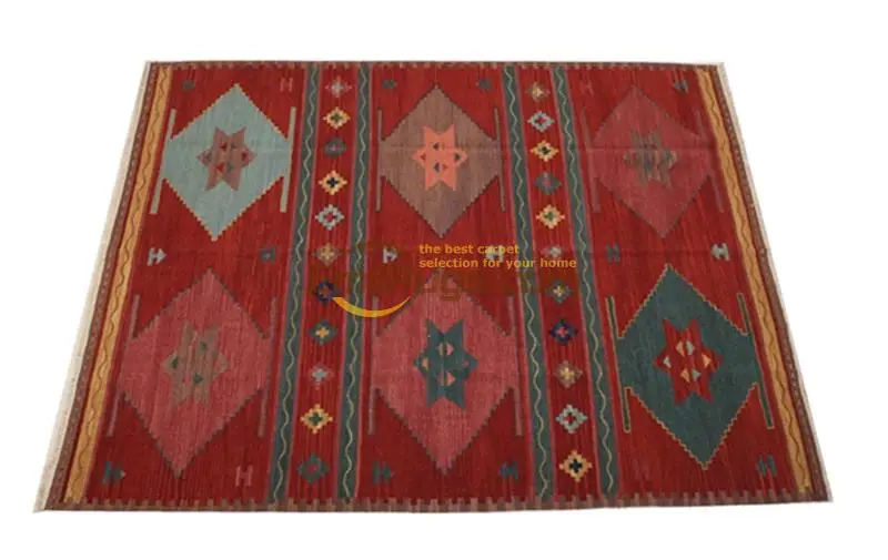 Tapete килим шерсть ручной работы турецкий Винтаж для гостиной геометрический богемный шерсть вязание