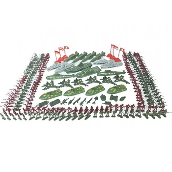 

337 Pcs Sandtable Home Military Playset Game 4cm Plastic Children Model Gift Kid Boys Soldier Toy Army Figures Accessories