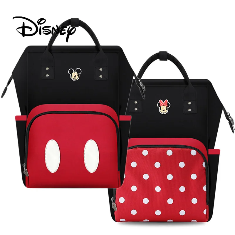 Disney 3D мультфильм Минни Микки подгузник сумка рюкзак для мамочек для ухода за ребенком коврик для коляски большой емкости Детские сумки для беременных женщин