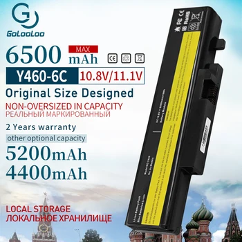 

Golooloo 11.1v 6 Cells Laptop Battery For Lenovo IdeaPad Y460A Y460AT Y460C Y460N Y460P Y560 Y560A Y450DT Y560P Y560PT l09l6D16
