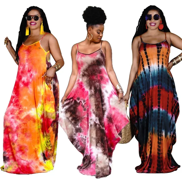 Women's Plus Size T Shirt Dress Tee Dress Graphic Round Neck Sleeveless Spring Summer Hot Fashion Maxi long Dress Dress 1