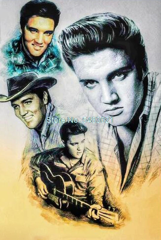 Картины по номерам Elvis Presley DIY картинки для раскраски гитара краска взрослых | Дом