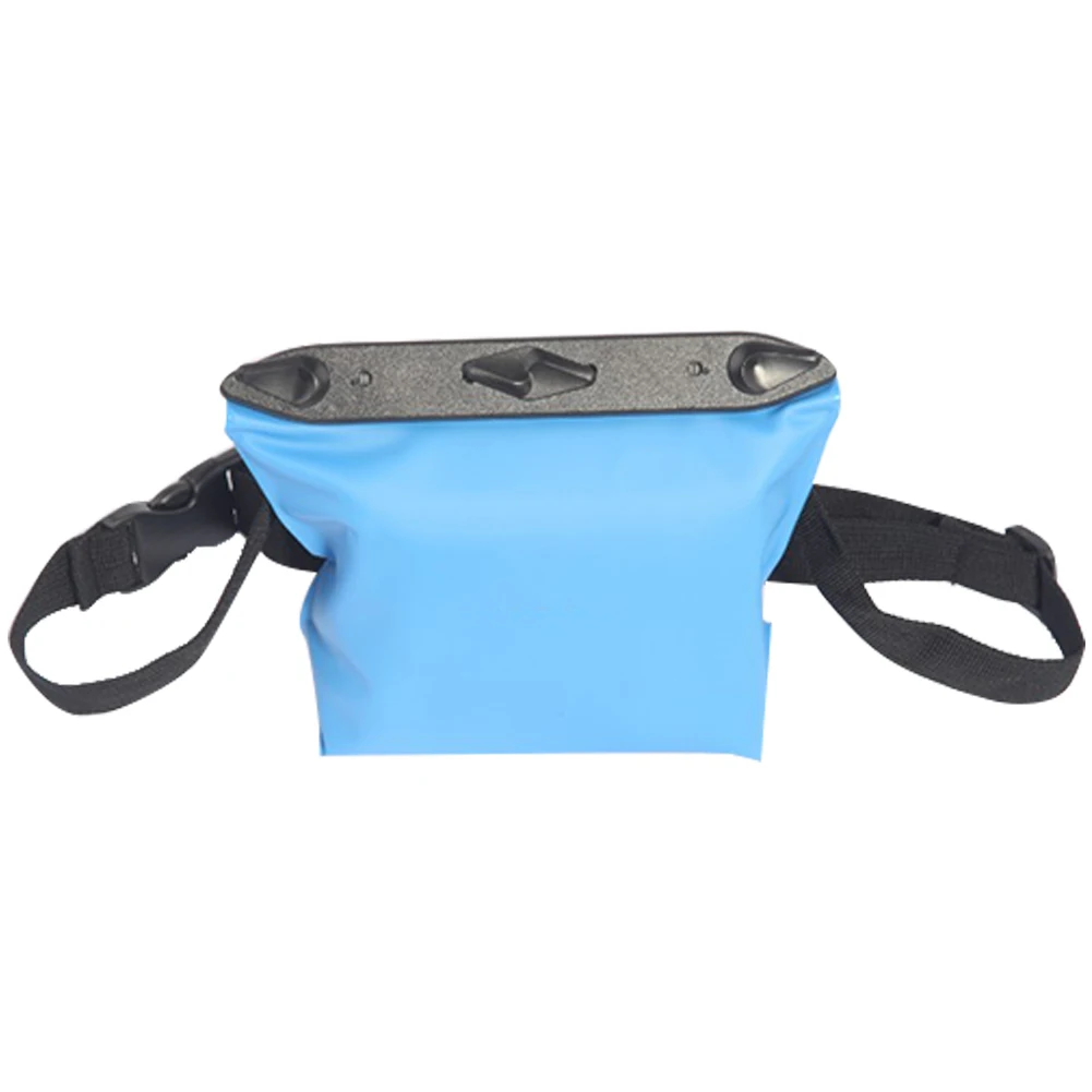 Практичная спортивная водонепроницаемая сумка большой емкости для дайвинга и плавания, карман для телефона на открытом воздухе, ПВХ, Портативный Регулируемый ремень, поясная сумка - Цвет: Синий