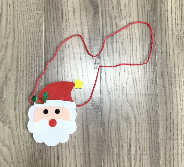 santa claus Рождественская елка, Санта Клаус, грузовик, кошелек для маленьких девочек, аксессуар, универсальный подарок, войлочная ткань - Цвет: santa claus