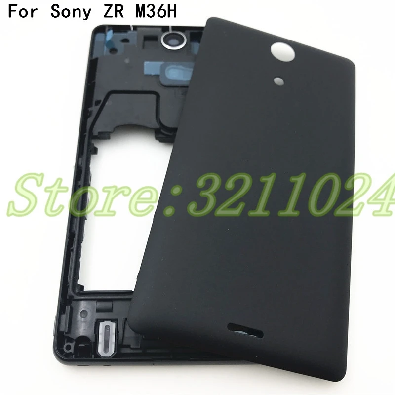 Полноразмерная передняя рамка для Sony Xperia ZR M36H C5502 C5503 ЖК-дисплея с крышкой батареи