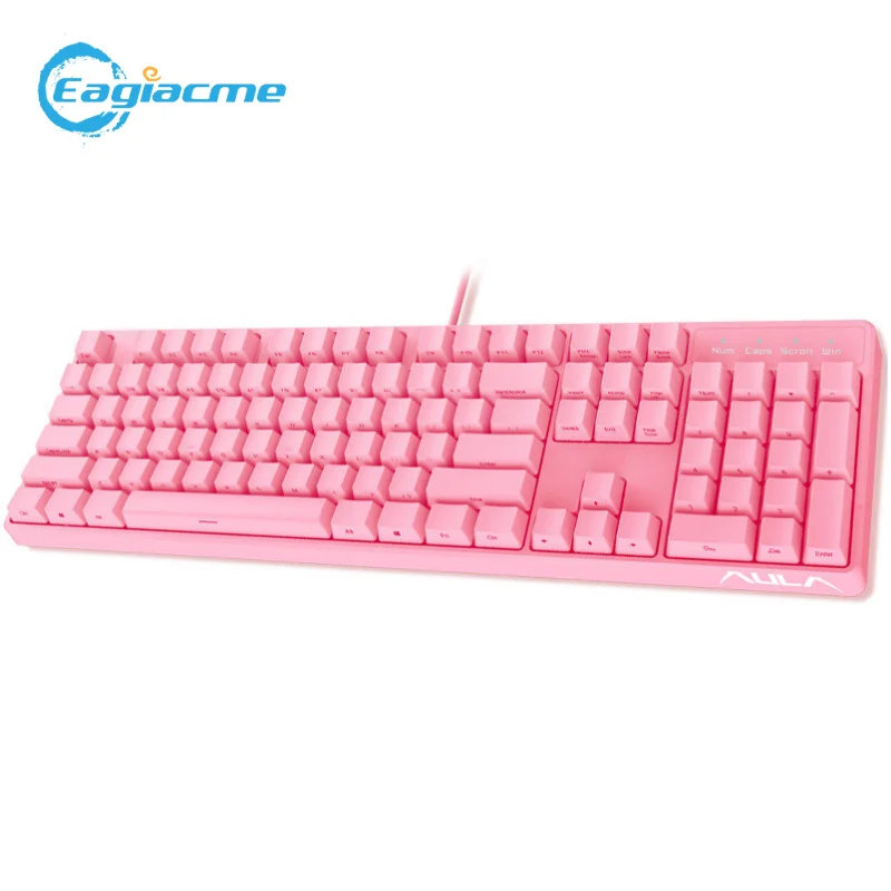 G908 Side Character Mechanical Gaming Keybaord 104 PBT Keycaps USB Wired Gamer Keyboard For PC/Laptop With Black/Red Switch