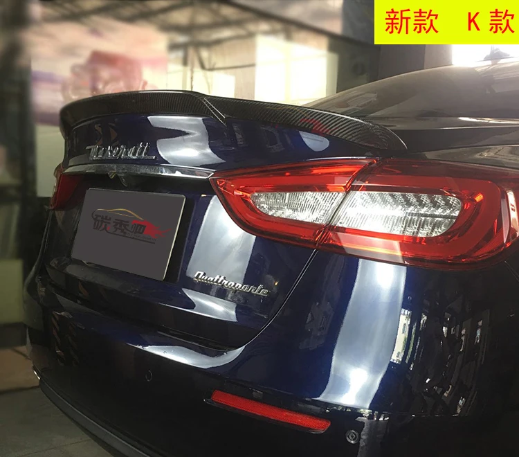 Подходит для Maserati Quattroporte 13-18 углеродного волокна хвосты крыло спойлер
