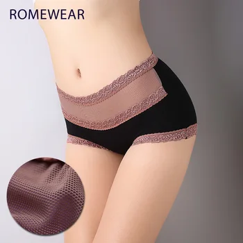 

High Waist Women Lace Briefs Female Sexy Underpant Breathable Comfortable Panties Butt Lift Up Slimming Body Shaping Underwears
