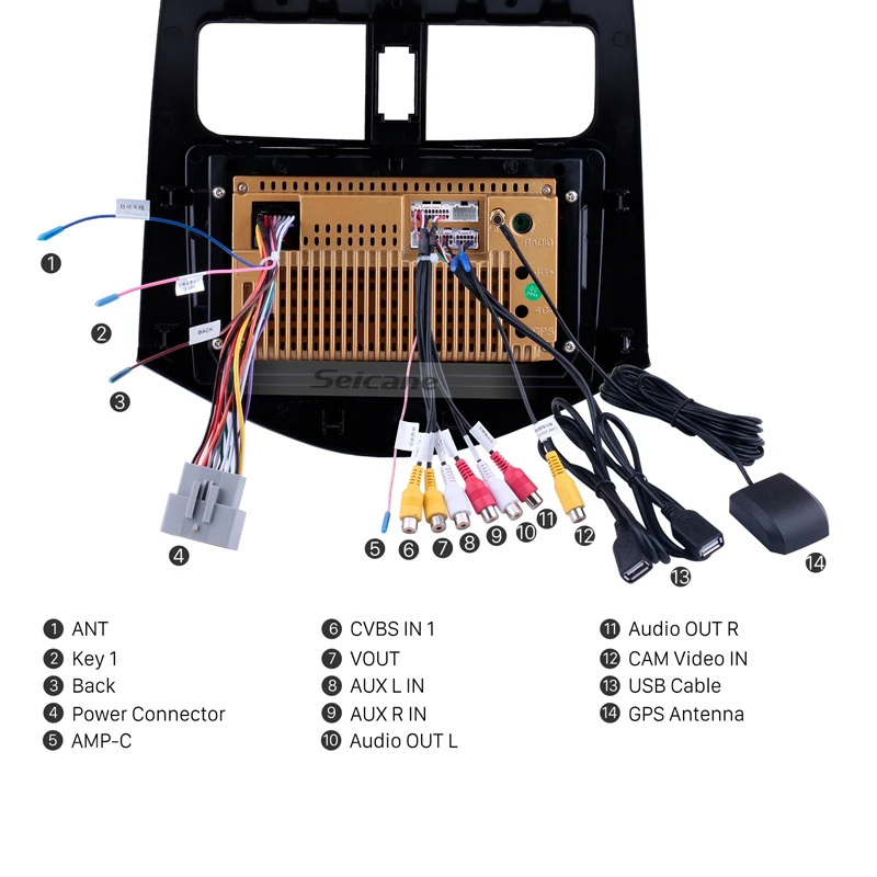 Seicane GPS навигация Android 10 0 RAM 2GBfor 2011 2014 Chevrolet DAEWOO 9 дюймовый автомобильный