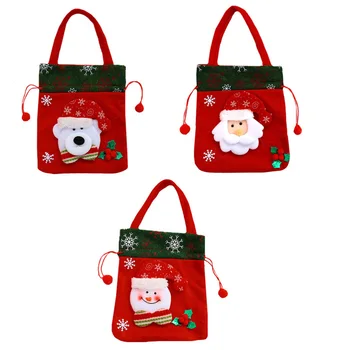

3pcs Candy Bag Christmas Candy Bags Wrapping Bags Bags Doll Drawstring Bag