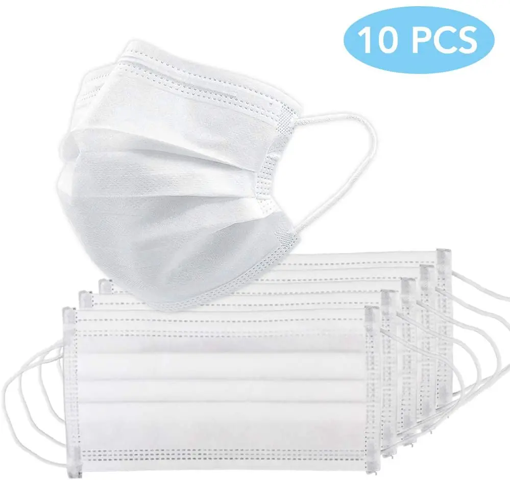 

5/10/20/50/100pcs Color Random Non-woven Fabric Disposable Mouth Mask Anti-dust Single-use Face Mask