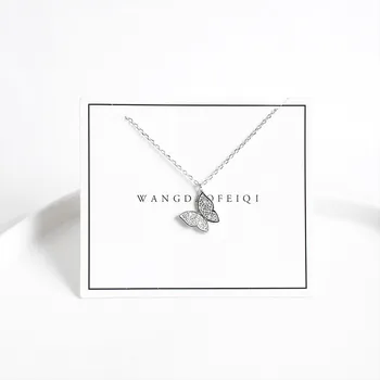 

Summer Hot Sale Butterfly Element Metal Necklace Women Jewelry Clavicle Necklace Gifts for Friends wj383