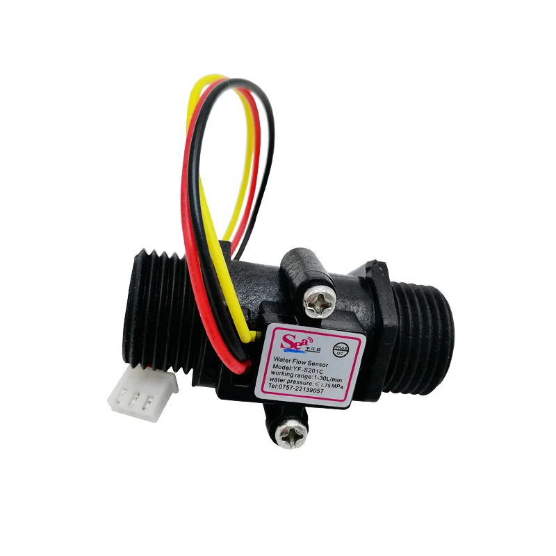 Water Flow Sensor Dc 5v 12v Dn15 Transparent/black Water Sensor Water Flow Meter Measurement Hall Flow Sensor Indicator Counter G1/2