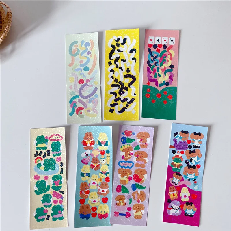 

Корейская самодельная наклейка с изображением скрипбука мобильных пар Ins Ослепительная черно-белая лента лазерная наклейка подарок канцелярские принадлежности декоративная наклейка