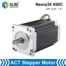 

NEMA 34 CNC Stepper Motor 86x150mm 2 Phase 12Nm 6A D=12.7mm 14mm 4 Lead Suitable For Engraving And Milling Machine 3D Printer