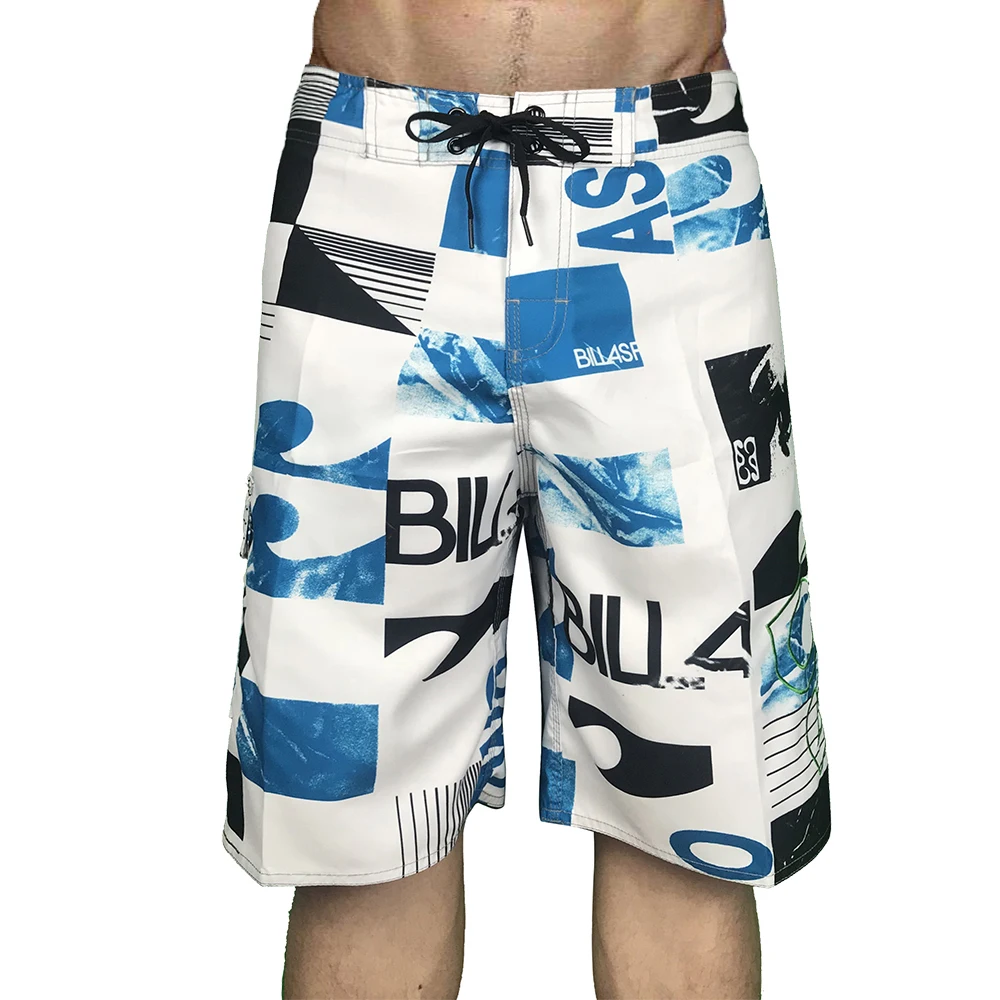 Men's surf beach pants, fitness, outdoor sports, five-point, swimming shorts, color, wide leg, swimsuit, new, summer