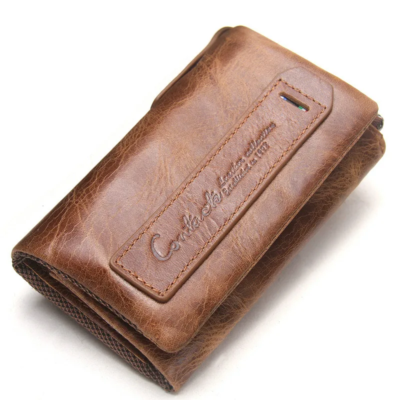 

Men's Wallet Leather Fashion Key Case three-ford Multi-Function Coin Purse