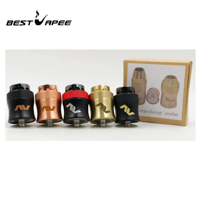 

AV Combo RDA Atomizer 24mm Diameter H Comp Lyfe Battle RDA Adjustable Airflow 24mm Mad batter RBA 2 Caps 510 Thread Vaporizer
