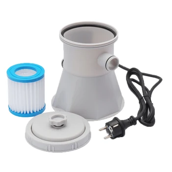 

Electric Swimming Pool Filter Pump Filter Kit Summer Outdoor Pool Pump EU/US/UK Plug Paddling Pool Water Cleaning Tool