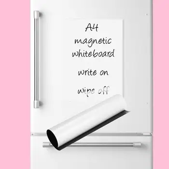 

A4 PET Memo Board Whiteboard Fridge Stickers Useful Mark Diet Meal Magnet Sticker Durable Soft Prep Family Kitchen