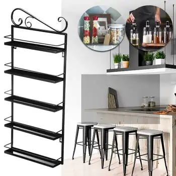 

Seasoning Cans Shelf Storage-Shelf Spice Rack Condiment Bottles Pepper Shakers Storage Rack Kitchen Shelf Rack-Holder