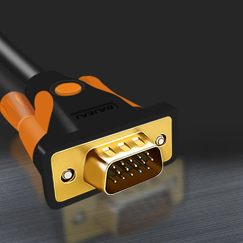 Кабель VGA 3+ 6 плетеный экран для HD tv PC ноутбука tv Box Проектор Монитор абсолютно и высокое качество