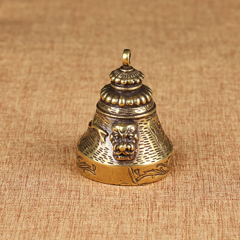 lions bell pendant brass (2)