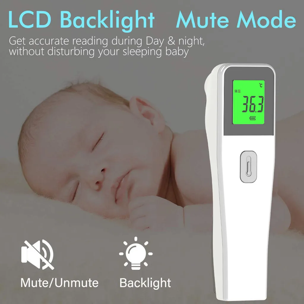 

Infrared Digital Thermometer Fever Infrared Baby Kids Thermometer Non-contact Forehead Rapid Temperature Tester Health Care