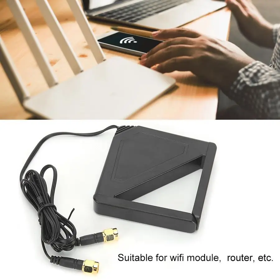 Настольная антенна с поворотом на 90 градусов две частоты 2 4G/5G внешняя Wifi