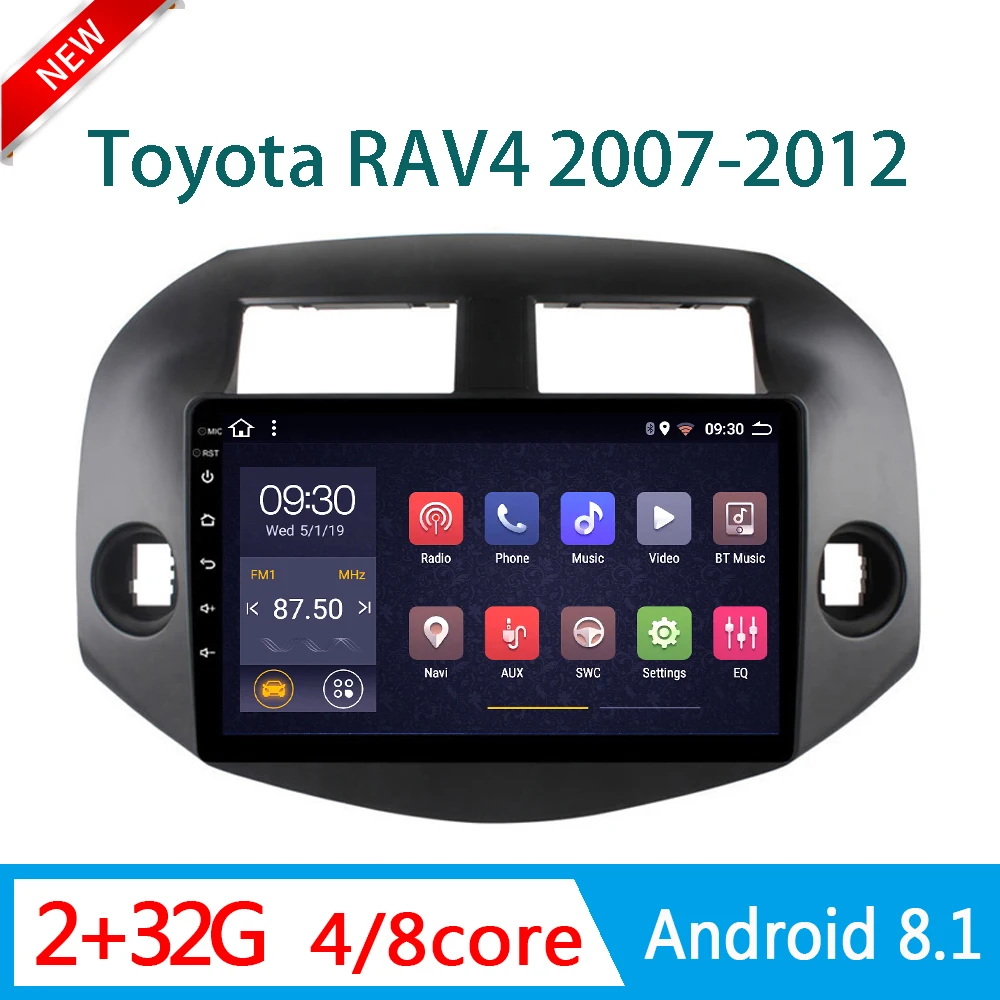 Центральный мультимедийный плеер для Toyota RAV4 RAV 4 2007-2012 автомобильный