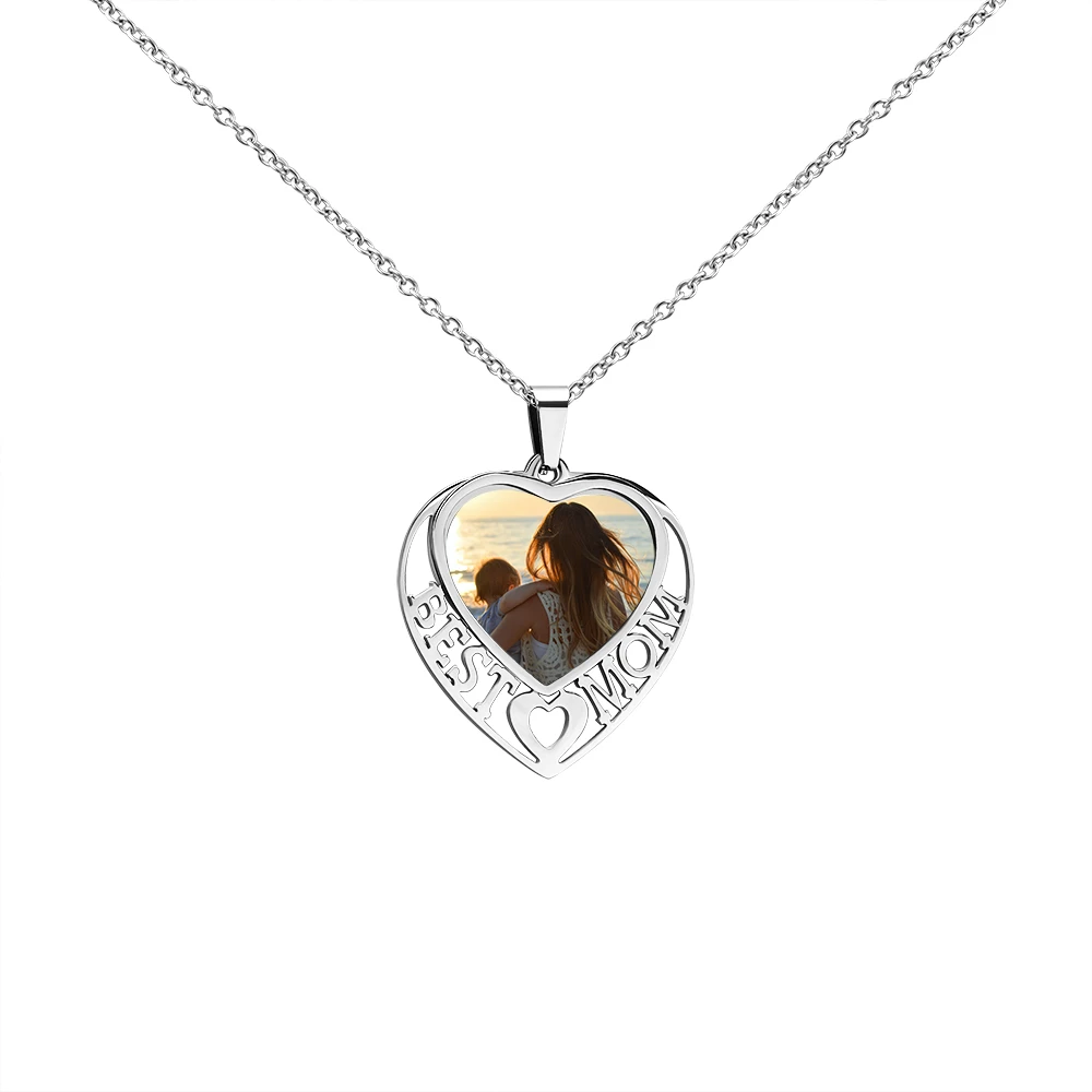 Custom Foto Ketting Photo Hart Ketting Cadeau Voor Moeder Dag Gift Moeder Beste Moeder Cadeau|null| - AliExpress