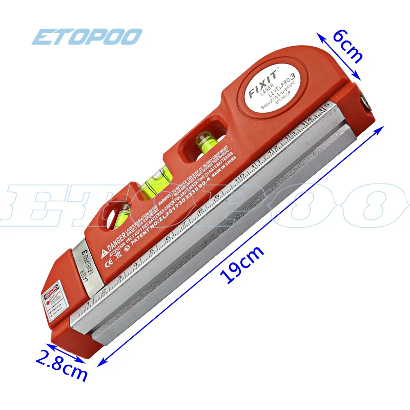 4 в 1 инфракрасный лазерный уровень перекрестный лазерный многофункциональный Уровень лазерный Горизонт Вертикальный спиртовой уровень инструмент с 2,5 м измерительная лента