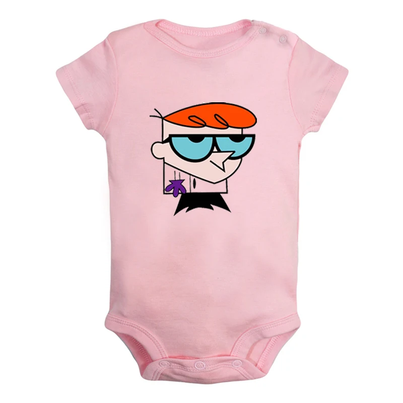 Одежда для новорожденных мальчиков и девочек с надписью «Happy Cute Boy Diego Dexter's Laboratory Dexter Genius»; комбинезон с принтом для младенцев