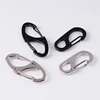 Mini Spring Keychain Classic Simple Carabiner Portable Gadget Men Women Black Silver Color Metal Buckle Hook Keychain Gifts ► Photo 2/6