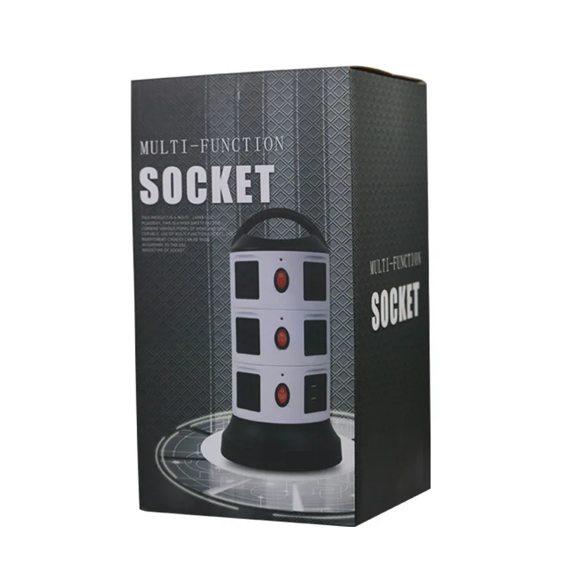 Вертикальный удлинитель с несколькими розетками универсальные розетки 3/7/11/15/19