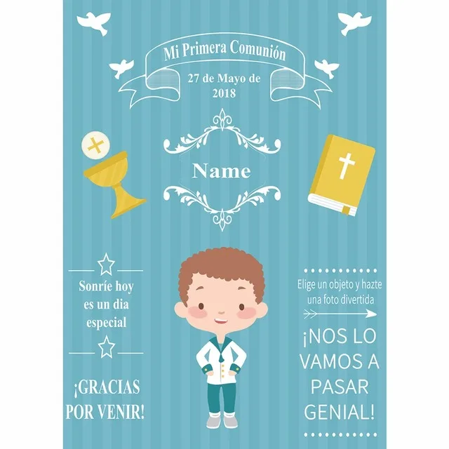 Mi Primera Comunion, Wood Signs, Backdrops, Mi Primera Comunion sign