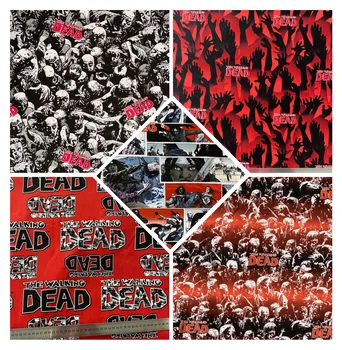 

wide110cm dead skeleton horror zombie Corpse halloween Fabric 100% Cotton Fabric Patchwork Sewing Material Diy Shirt