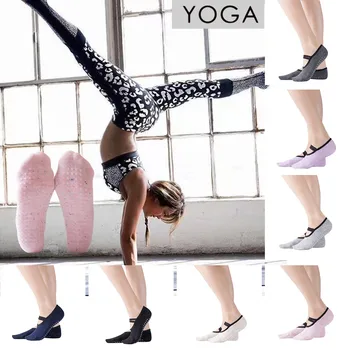 

Socks Women Solid color Anti Slip Finger-separated Socks Sport Ballet Dance Socks Calcetines Meias W2