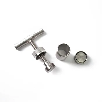 

T-type cigarette maker portable pollen press stainless steel machine herb mill tobacco spice crusher crusher accessories pipe