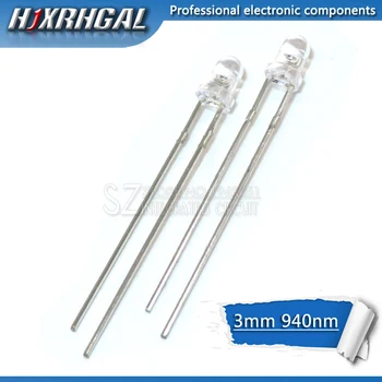 

1pcs LED 3mm 940nm IR Infrared Emitting Round Tube Light diode new and original hjxrhgal